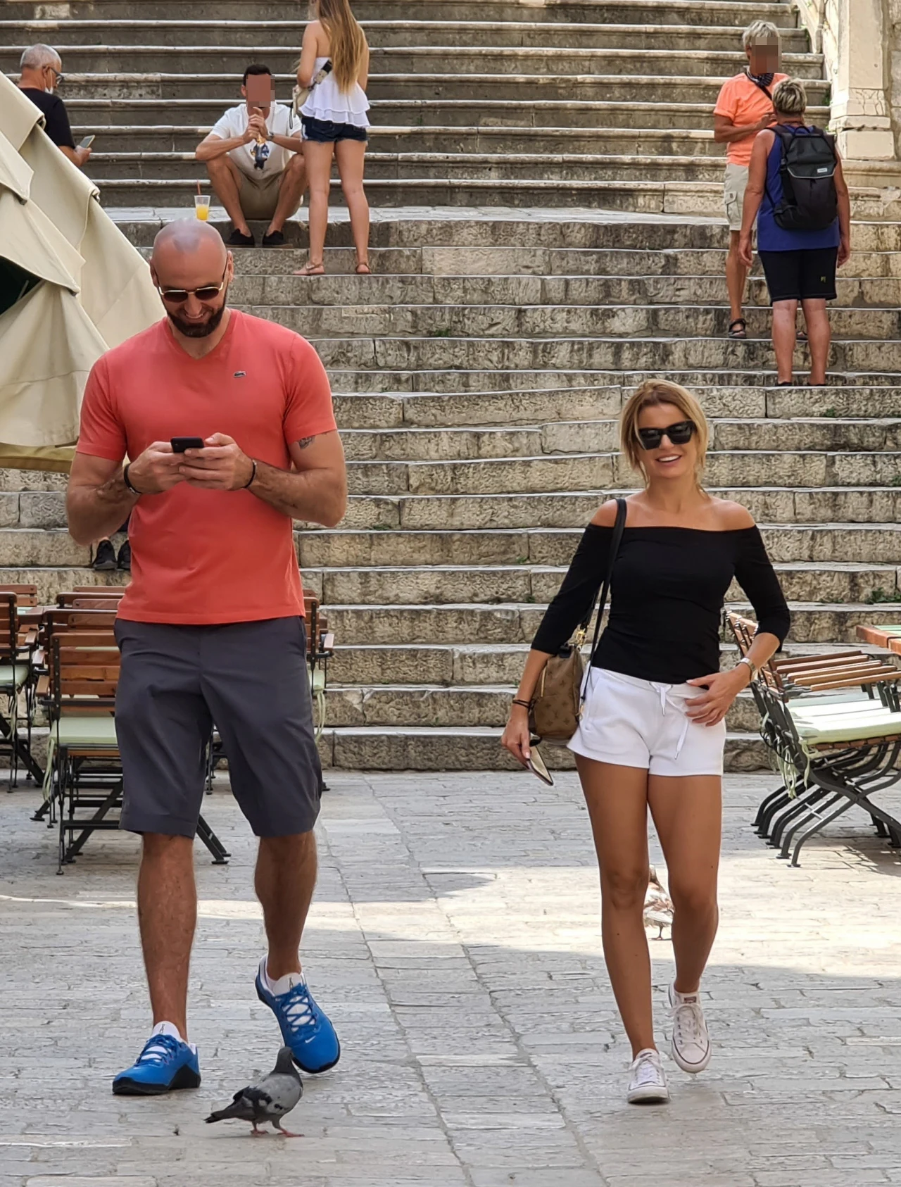 Marcin Gortat z partnerką, fot. PAWEL SKRABA/AGENCJA SE/East News