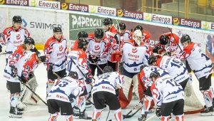 Zawodnicy KH Energi Toruń podczas meczu z Zagłębiem Sosnowiec