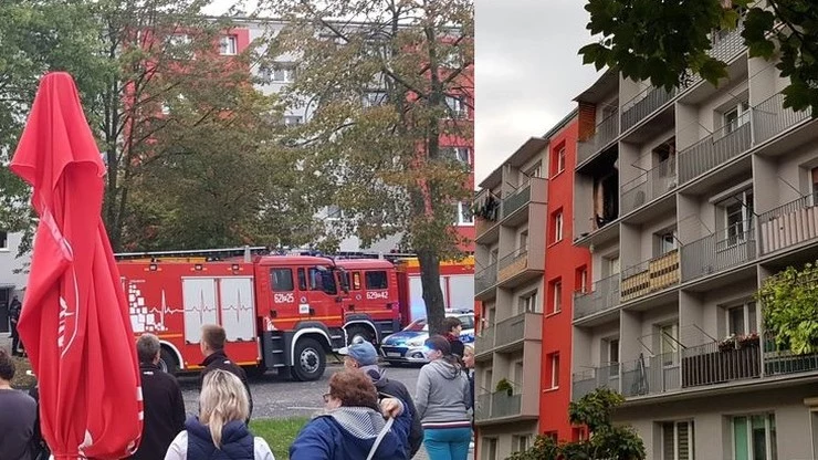 Do wybuchu doszło w mieszkaniu na III piętrze (po prawej). Zdjęcie od czytelnika Polsat News Do wybuchu doszło w mieszkaniu na III piętrze (po prawej). Zdjęcie od czytelnika Polsat News