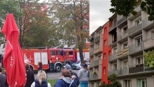 Do wybuchu doszło w mieszkaniu na III piętrze (po prawej). Zdjęcie od czytelnika Polsat News