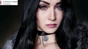 Ukraińska cosplayerka ucharakteryzowana na postać Yennefer z Wiedźmina - zdjęcie zamieszczone w serwisie www.instagram.com/le_blaaanc_cosplay