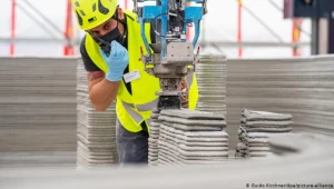 Powstaje pierwszy w Niemczech dom drukowany w 3D. Fot. Guido Kirchner/dpa/picture-alliance 