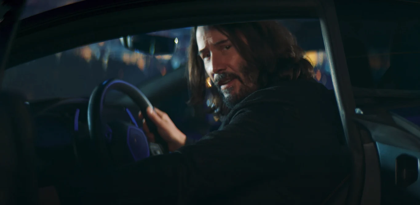Keanu Reeves w reklamie polskiego Cyberpunka 2077 - fragment spotu Keanu Reeves w reklamie polskiego Cyberpunka 2077 - fragment spotu