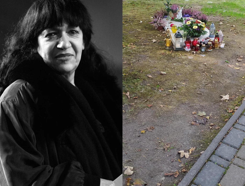 Skromny grób Ewy Demarczyk, fot. pomponik.pl