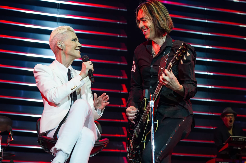 Marie Fredriksson i Per Gessle na ostatniej trasie Roxette w 2015 r.