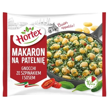 Hortex Makaron na patelnię gnocchi ze szpinakiem i sosem 450 g - 5