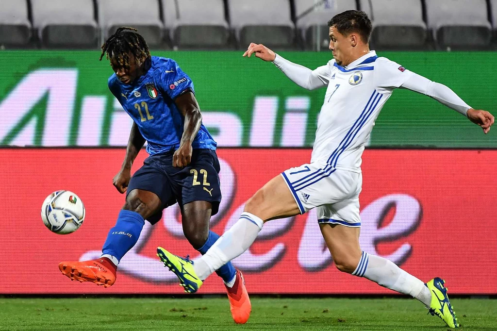 Moise Kean w barwach reprezentacji Włoch