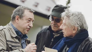 Roman Polański podczas spotkania z wnukiem Stefanii Buchały