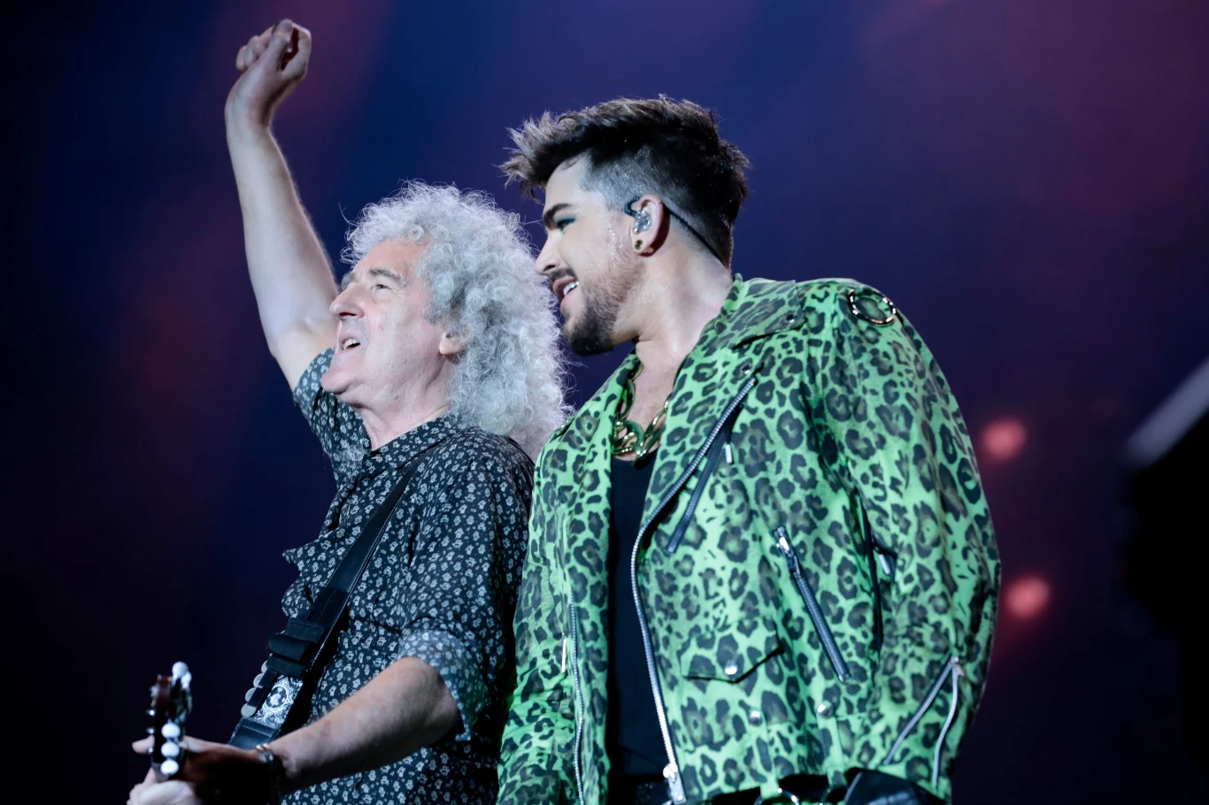 Brian May (Queen) i Adam Lambert na koncercie Fire Fight Australia - 16 lutego 2020 r. Brian May (Queen) i Adam Lambert na koncercie Fire Fight Australia - 16 lutego 2020 r.