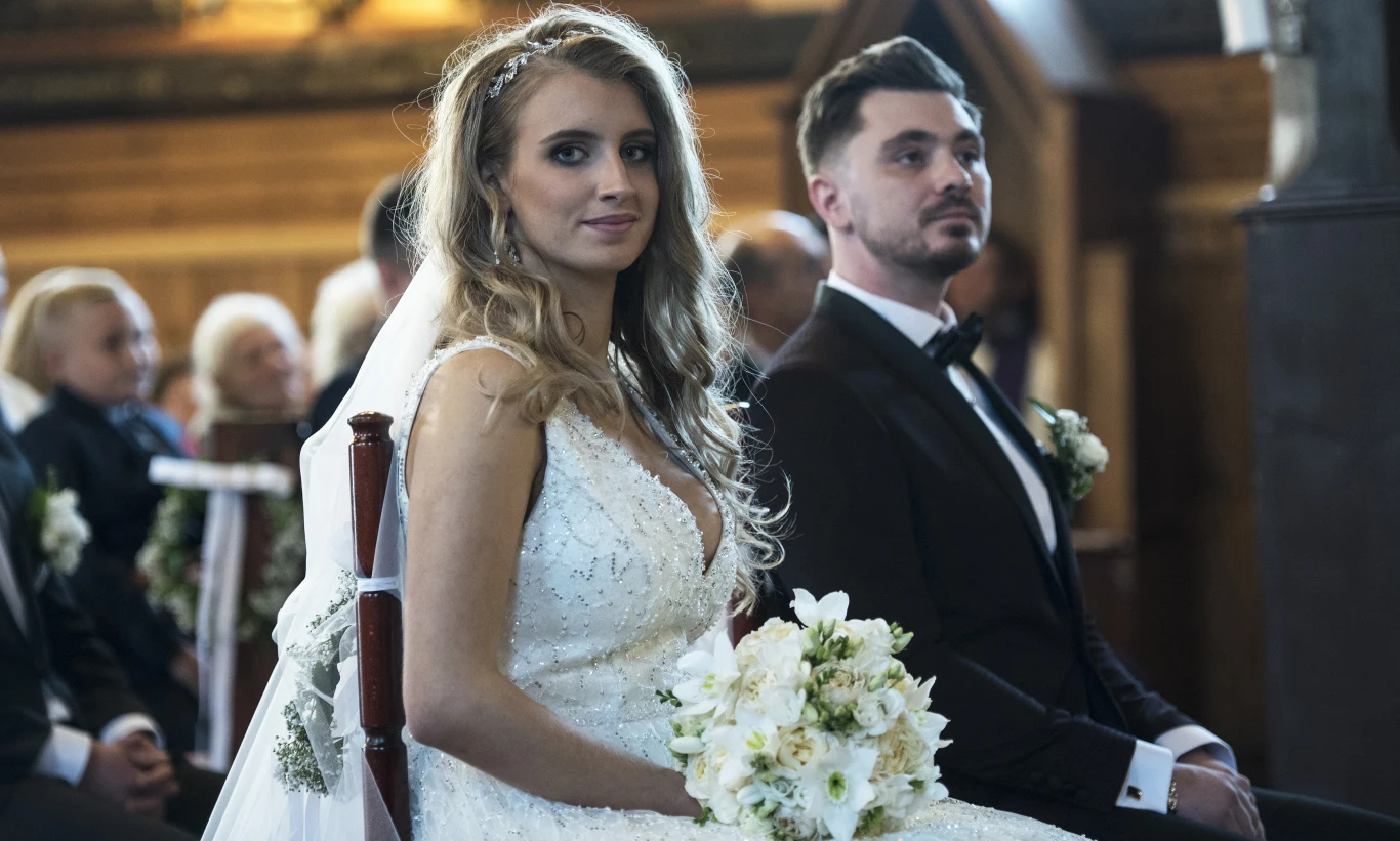 Ewelina i Daniel Martyniuk w dniu ślubu Ewelina i Daniel Martyniuk w dniu ślubu