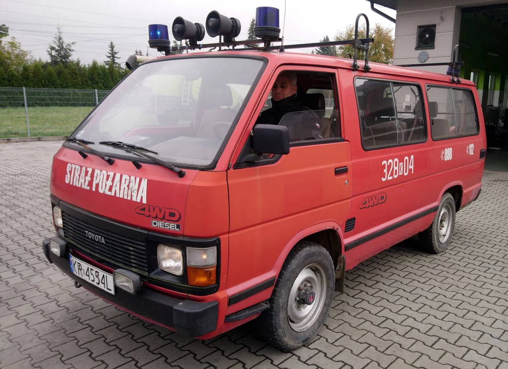 Toyota hiace III w służbie OSP Przewóz