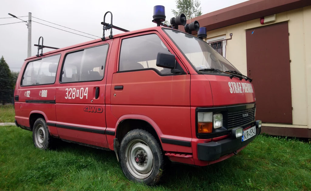 Toyota hiace III 4x4 ze zbiorów Muzeum Ratownictwa w Krakowie