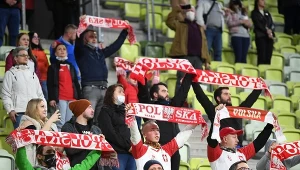 Kibice na meczu Polska - Finlandia