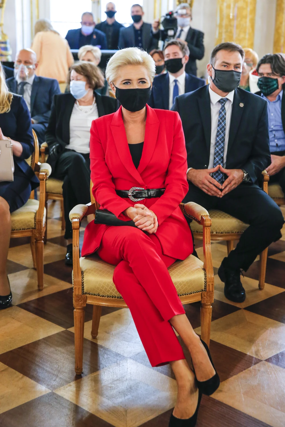 Agata Kornhauser-Duda podczas finałowej gali Lodołamacze 2020 Agata Kornhauser-Duda podczas finałowej gali Lodołamacze 2020