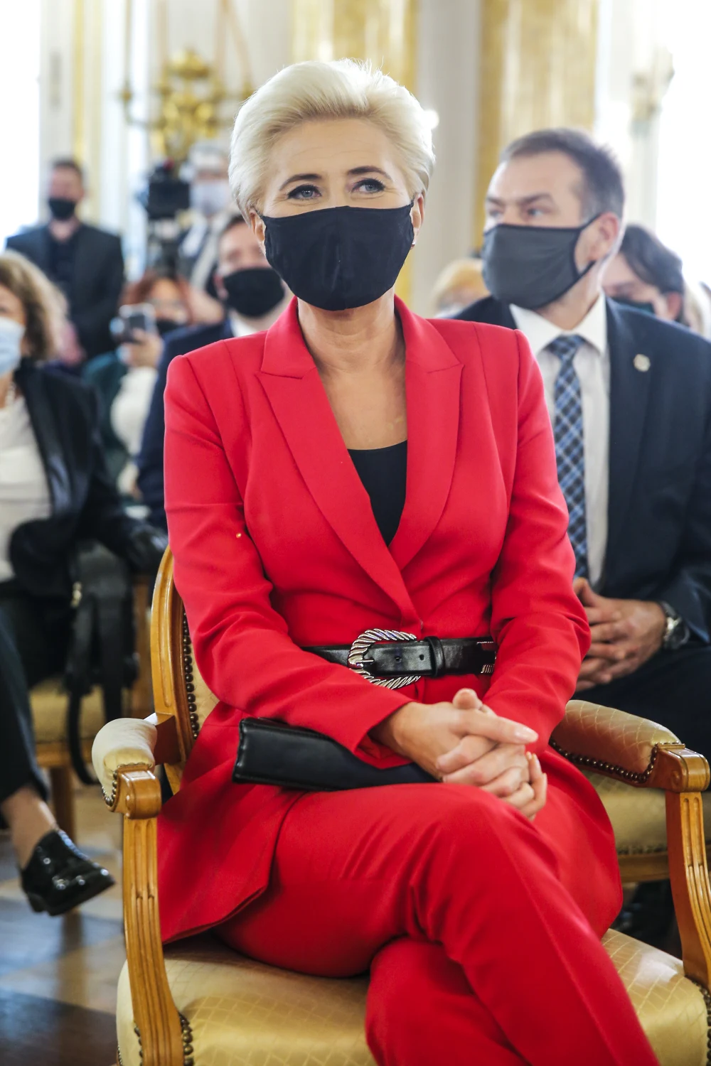 Agata Kornhauser-Duda podczas finałowej gali Lodołamacze 2020 Agata Kornhauser-Duda podczas finałowej gali Lodołamacze 2020