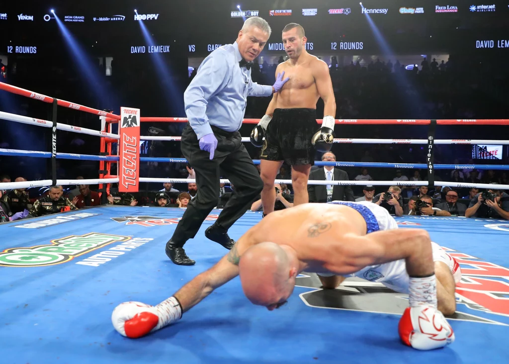 David Lemieux (na drugim planie) David Lemieux (na drugim planie)