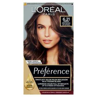 L'Oréal Paris Préférence Farba do włosów zimny opalizujący bardzo jasny brąz 6.21 Zurich - 0