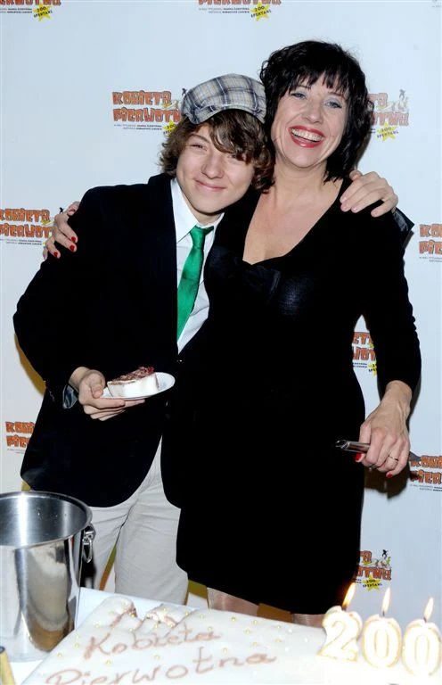 Hanna Śleszyńska z synem Kubą Hanna Śleszyńska z synem Kubą