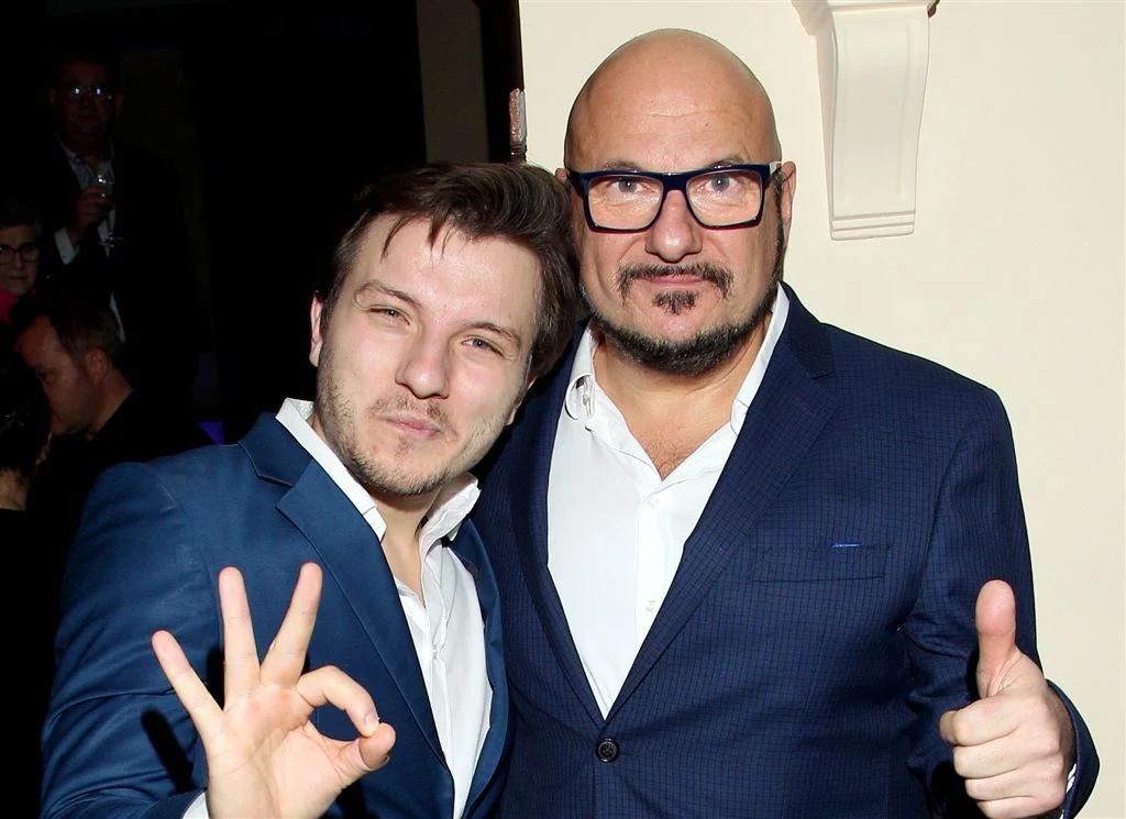 Piotr Gąsowski z synem Kubą Piotr Gąsowski z synem Kubą