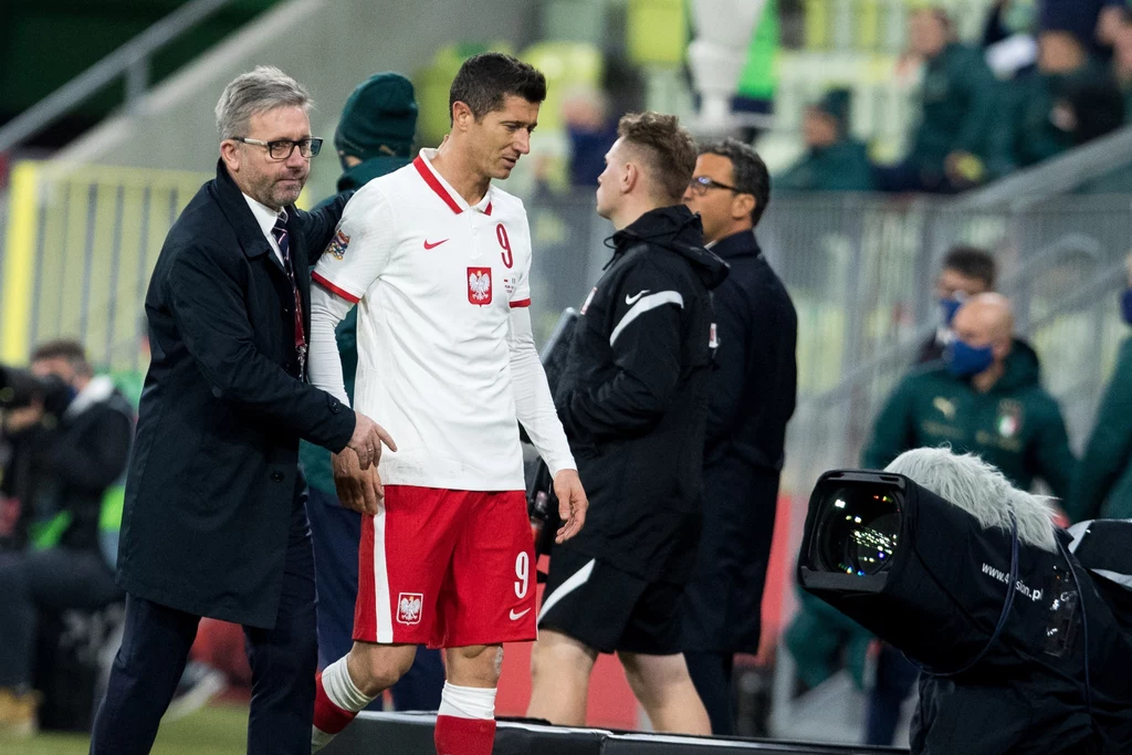 Jerzy Brzęczek i Robert Lewandowski Jerzy Brzęczek i Robert Lewandowski