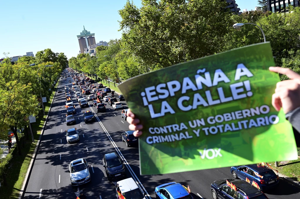 Jeszcze w poniedziałek rano szef ugrupowania Santiago Abascal apelował o masowy udział w proteście przeciwko rządowi Sancheza, oskarżając go o rażące błędy w zarządzaniu koronakryzysem. Jeszcze w poniedziałek rano szef ugrupowania Santiago Abascal apelował o masowy udział w proteście przeciwko rządowi Sancheza, oskarżając go o rażące błędy w zarządzaniu koronakryzysem.