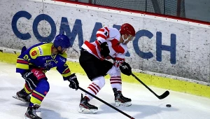 Taavi Tiala w meczu z Podhalem Nowy Targ