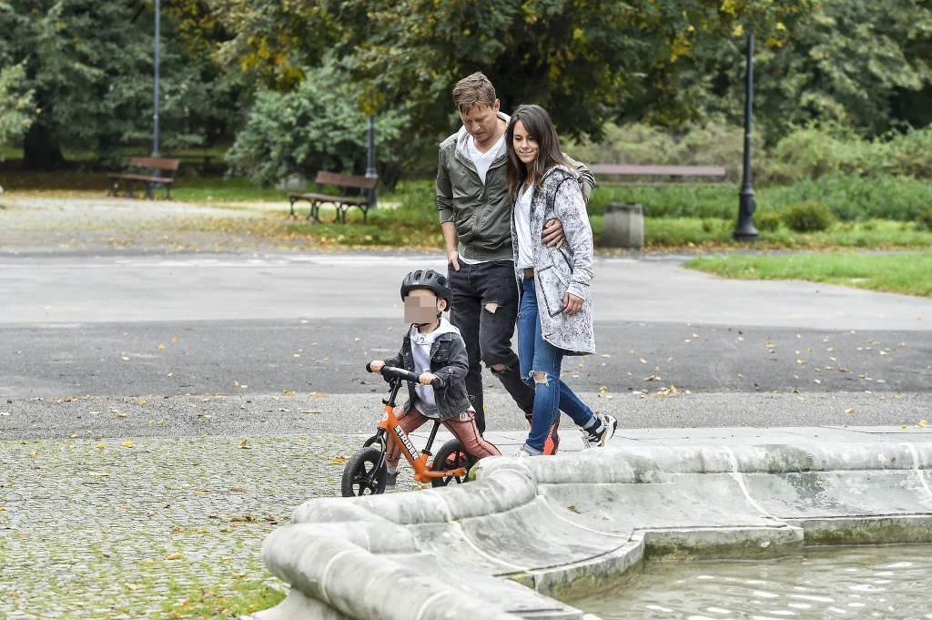Wojciech Błach z żoną i synem Wojciech Błach z żoną i synem