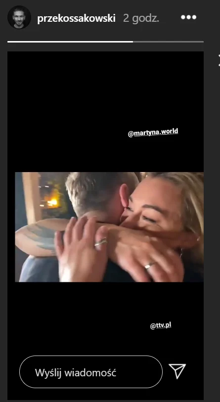 Martyna Wojciechowska i Przemysław Kossakowski tańczący na ślubie do piosenki Pink Martyna Wojciechowska i Przemysław Kossakowski tańczący na ślubie do piosenki Pink