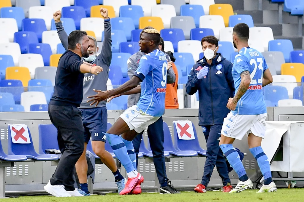 Gennaro Gattuso (po lewej) i Victor Osimhen