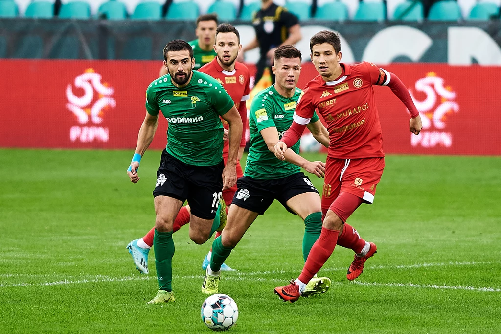 Kadr z meczu Górnik Łęczna - Widzew Łódź