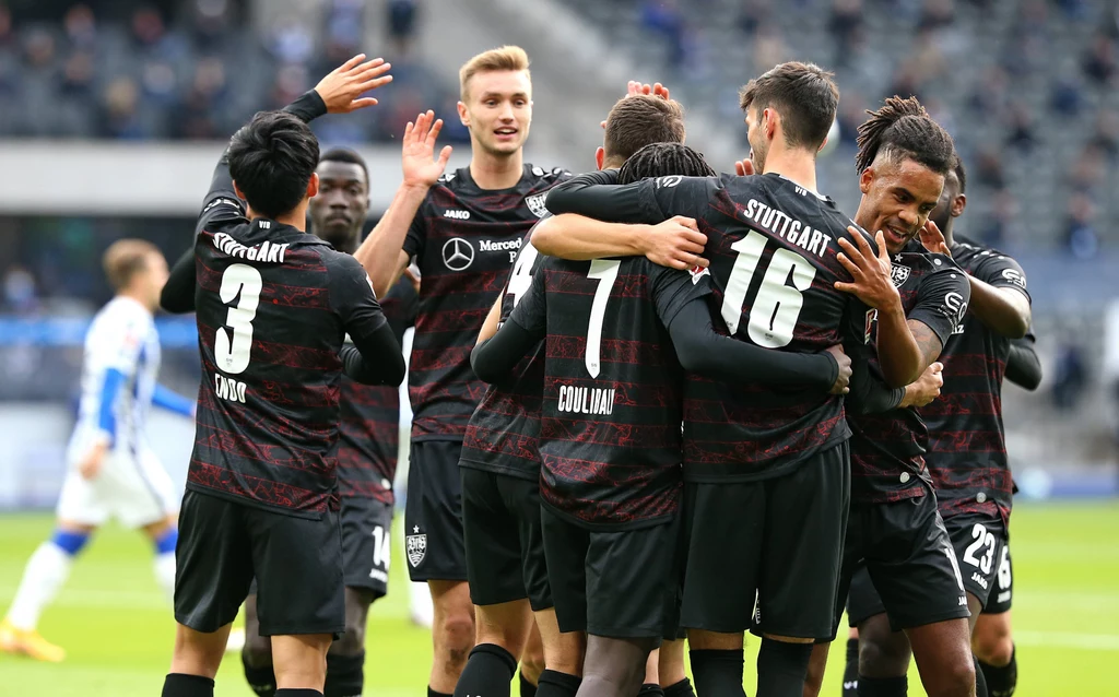 Radość piłkarzy Vfb Stuttgart Radość piłkarzy Vfb Stuttgart