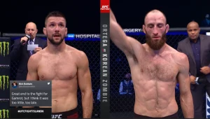 Mateusz Gamrot (z lewej) nie takiej walki w UFC się spodziewałł