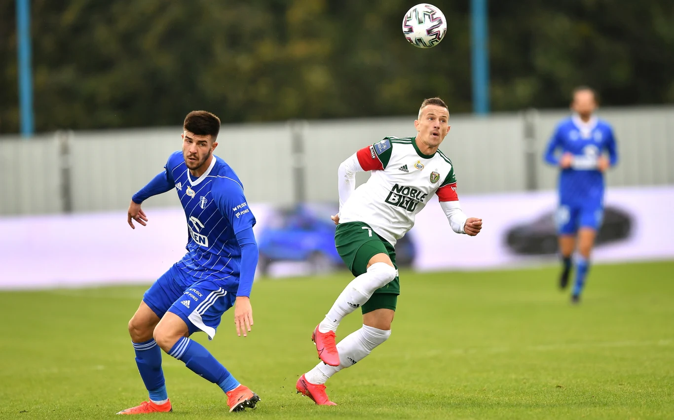 Milan Obradović z Wisły Płock i Robert Pich ze Śląska Wrocław Milan Obradović z Wisły Płock i Robert Pich ze Śląska Wrocław