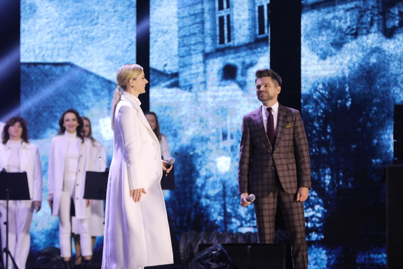 Halina Mlynkova i Łukasz Zagrobelny Halina Mlynkova i Łukasz Zagrobelny