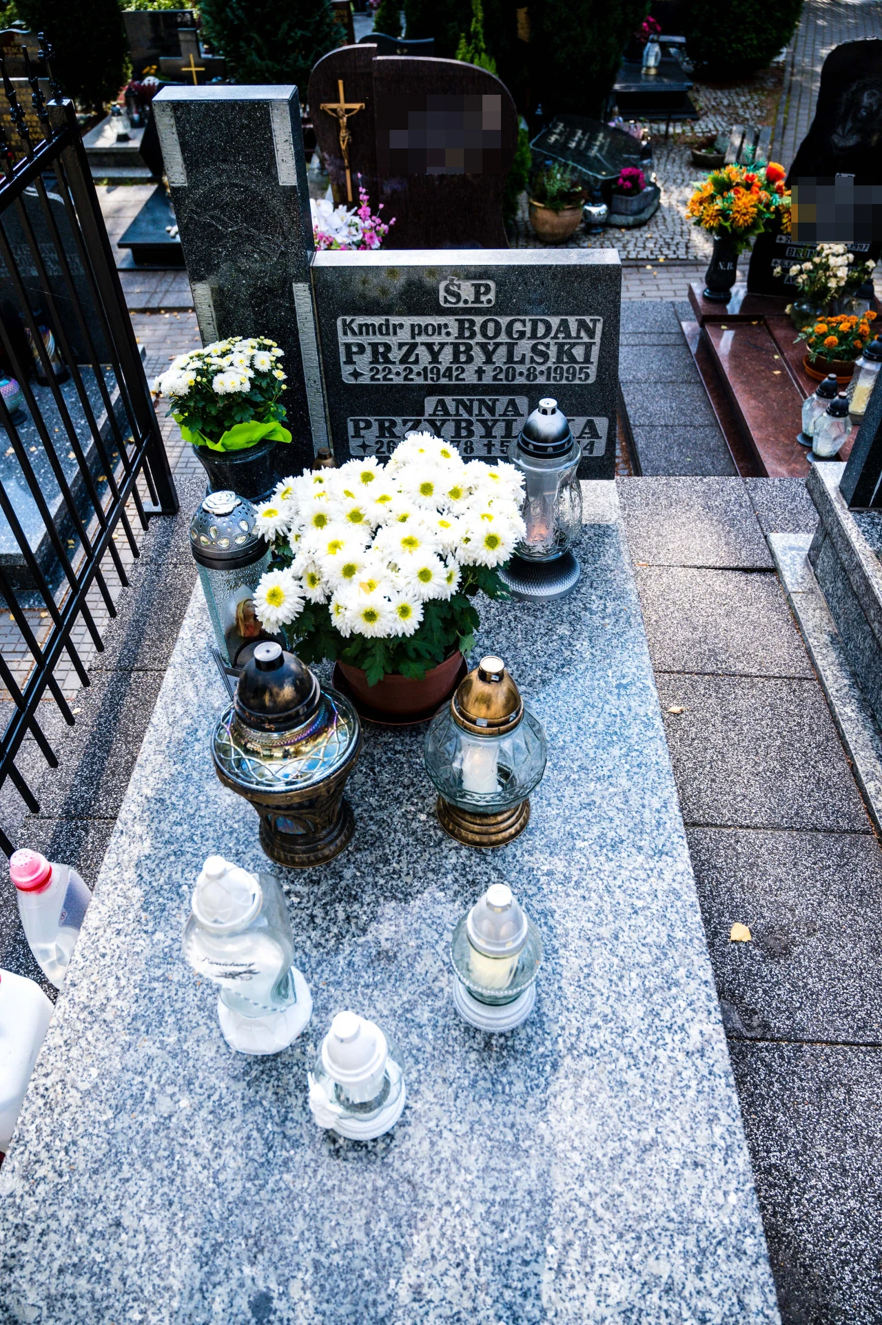 Grób, w którym spoczywa Anna Przybylska na gdyńskim Oksywiu Grób, w którym spoczywa Anna Przybylska na gdyńskim Oksywiu
