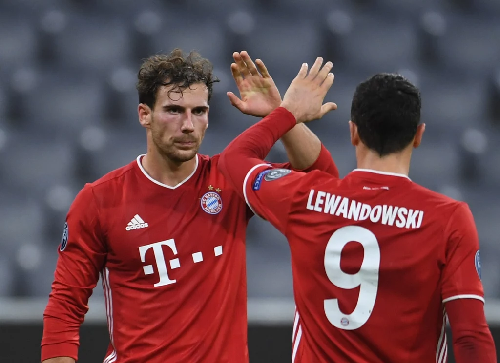 Leon Goretzka i Robert Lewandowski Leon Goretzka i Robert Lewandowski