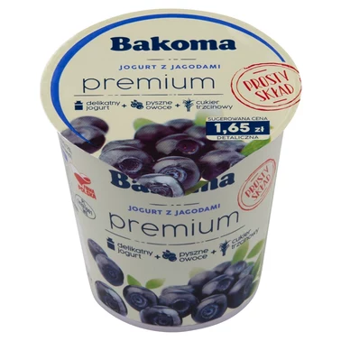 Bakoma Premium Jogurt z jagodami 140 g - 4