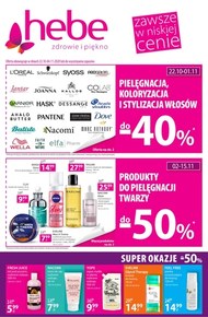 Produkty do włosów -40% w Hebe!