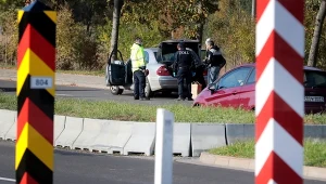 Kontrola na polsko-niemieckim przejściu granicznym - Lubieszyn (zachodniopomorskie)