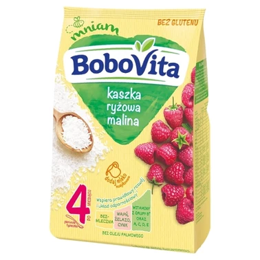 BoboVita Kaszka ryżowa malina po 4 miesiącu 180 g - 2
