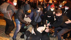 Starcia na demonstracji w Katowicach 