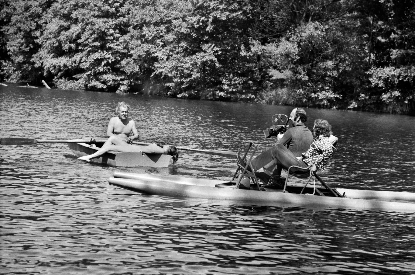 Wacław Kowalski podczas Lubuskiego Lata Filmowego w Łagowie w 1973 roku