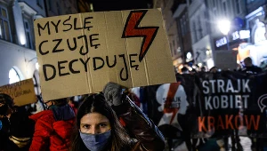 Protest w Krakowie