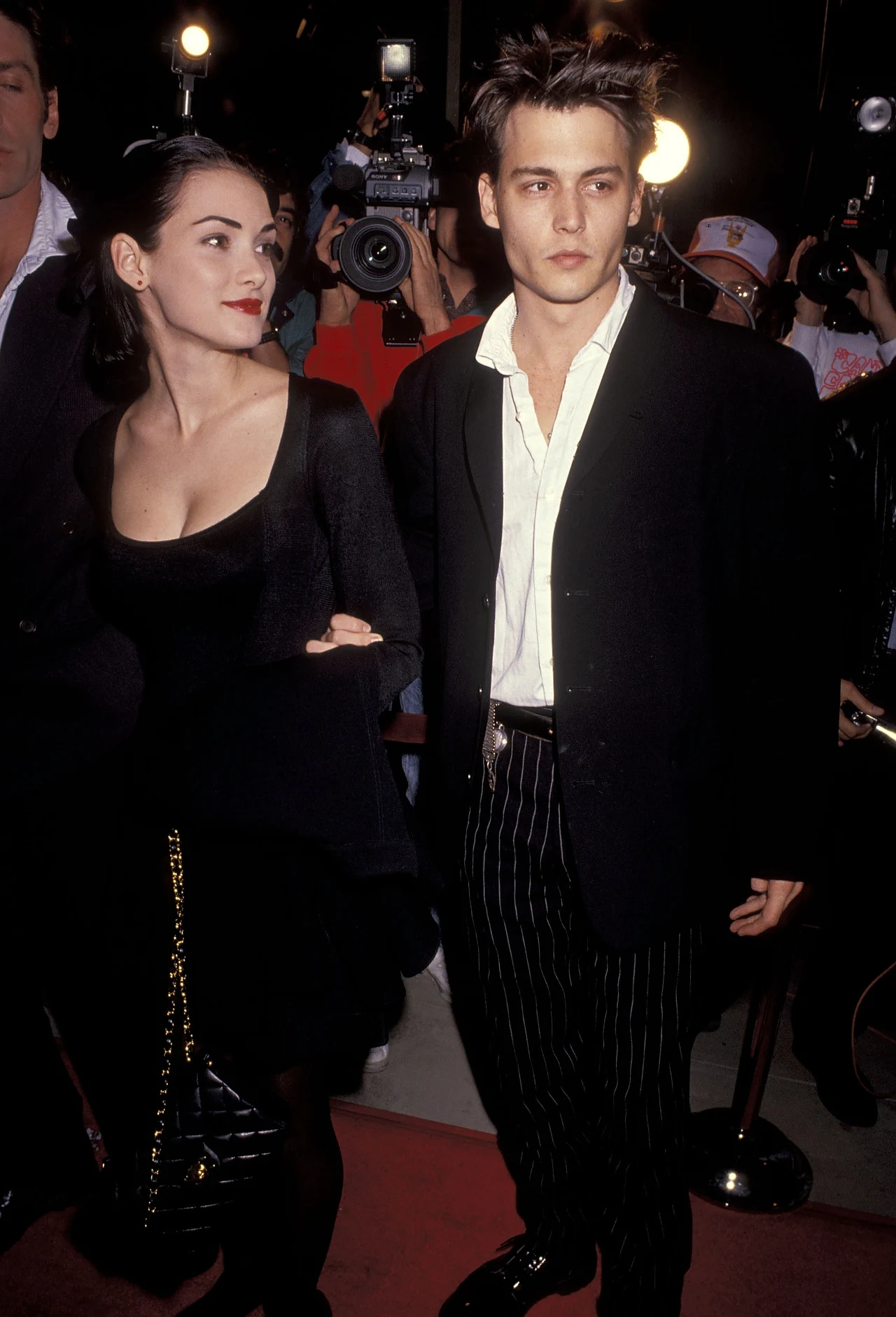 Winona Ryder i Johnny Depp w 1990 roku