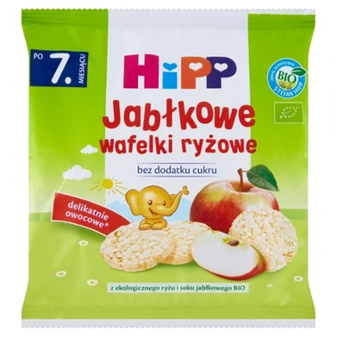 HiPP BIO Wafelki ryżowe po 7. miesiącu jabłkowe 30 g - 3