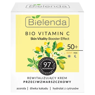 Bielenda Bio Vitamin C 50+ Rewitalizujący krem przeciwzmarszczkowy na dzień i na noc 50 ml - 2
