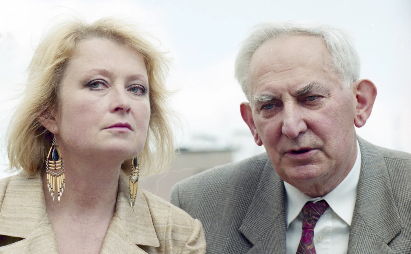 Magdalena Zawadzka i Gustaw Holoubek Magdalena Zawadzka i Gustaw Holoubek