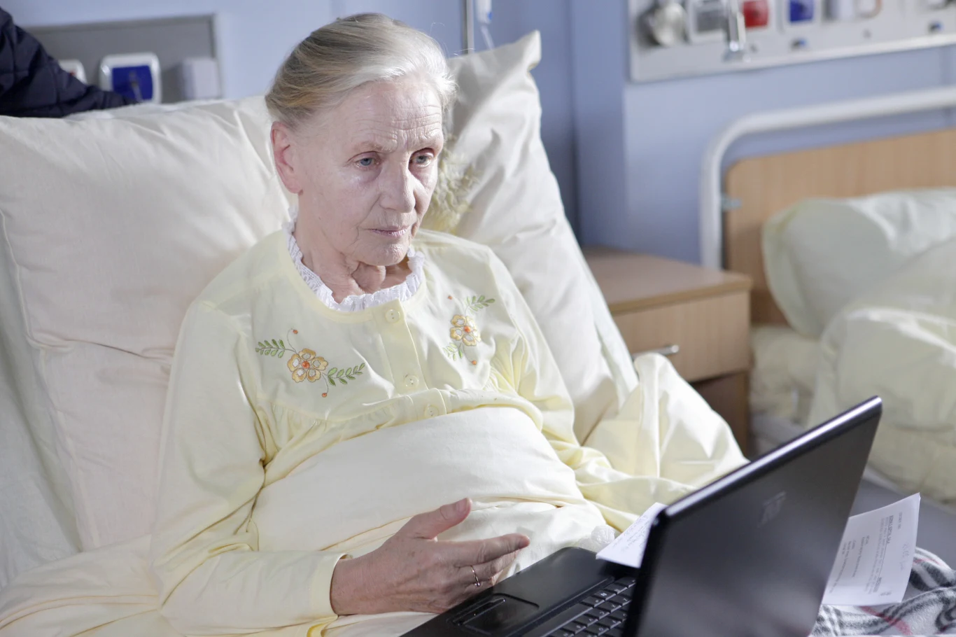 Anna Milewska na planie serialu "Plebania", 2011 rok