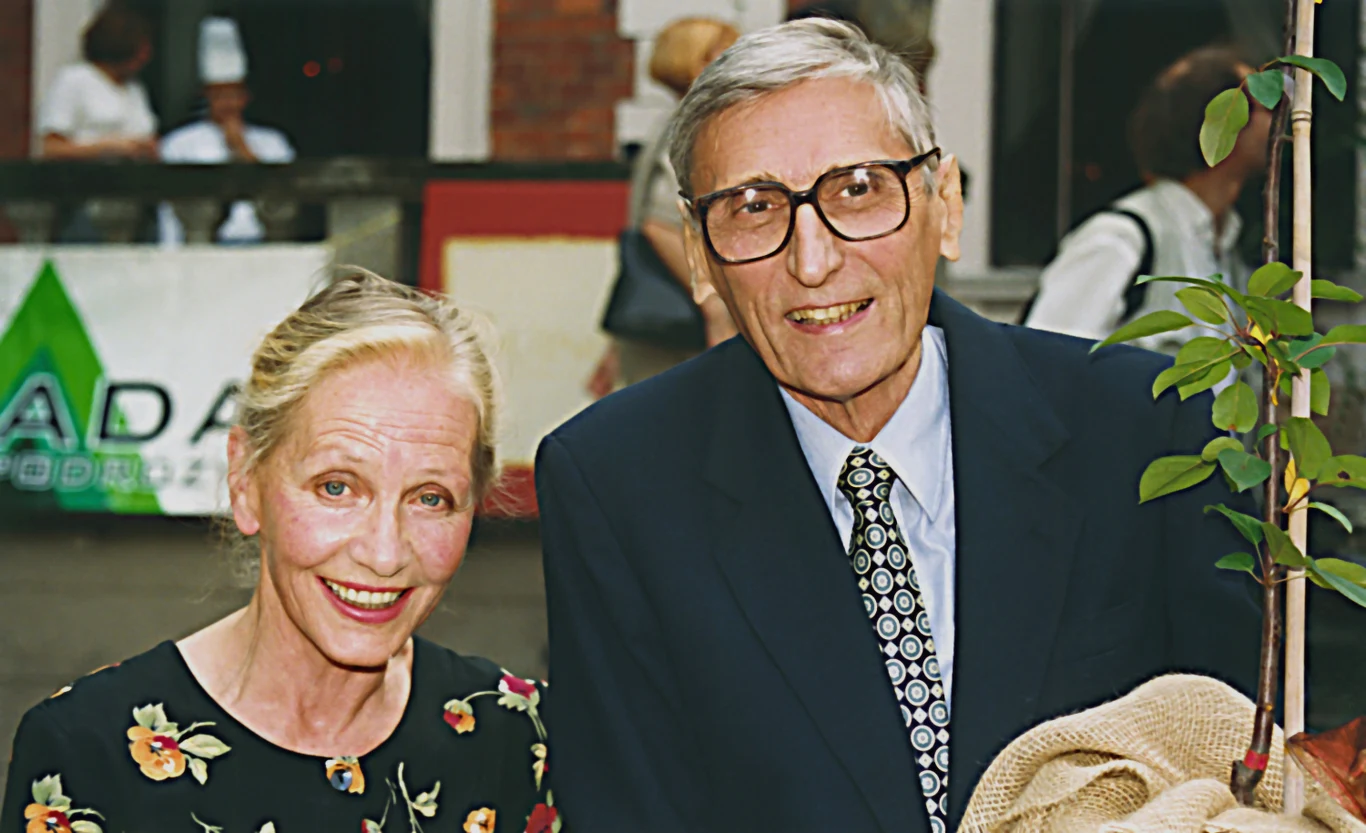 Anna Milewska z mężem