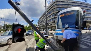 Wypadek tramwaju na przejściu dla pieszych